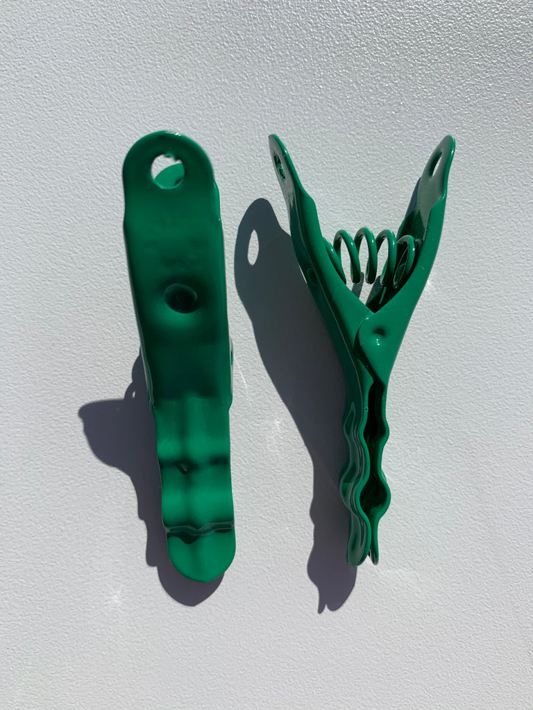 green stainless steel pegs